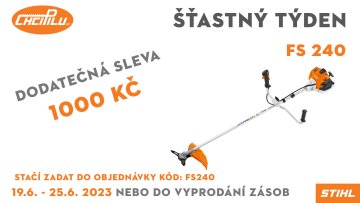 STIHL FS 240 - ŠŤASTNÝ TÝDEN na ChciPilu.cz