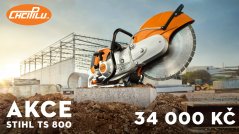 Nejsilnější rozbrušovací pila STIHL TS 800 pro 400mm kotouče - VÝPRODEJ