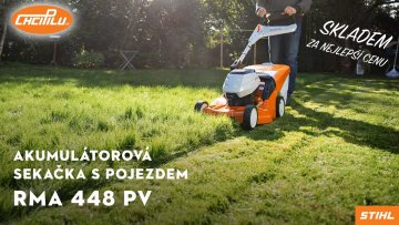 Akumulátorová sekačka s pojezdem STIHL RMA 448 PV