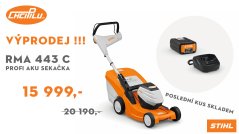 VÝPRODEJ: profi AKU sekačka STIHL RMA 443 C