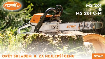 Nejoblíbenější profi pila STIHL MS 261 C-M opět skladem