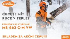 Mějte ruce v teple s pilou STIHL MS 462 C-M VW s vyhřívanou rukojetí!