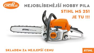 Nejoblíbenější hobby motorová pila STIHL MS 251 skladem !