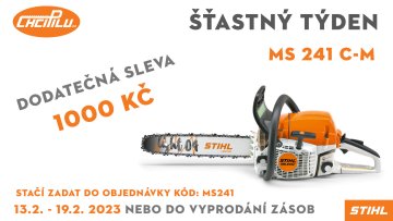 STIHL MS 241 C-M - ŠŤASTNÝ TÝDEN na ChciPilu.cz