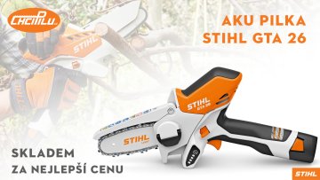 AKU ruční pila STIHL GTA 26 v SETu s baterií a nabíječkou - skladem!
