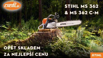 Profesionální motorová pila STIHL MS 362 a MS 362 C- M opět skladem !