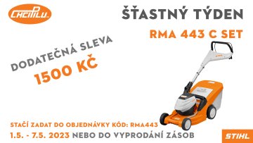 STIHL RMA 443 C SET - ŠŤASTNÝ TÝDEN na ChciPilu.cz