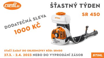 STIHL SR 450 - ŠŤASTNÝ TÝDEN na ChciPilu.cz