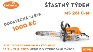 STIHL MS 261 C-M - ŠŤASTNÝ TÝDEN na ChciPilu.cz