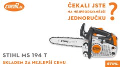 STIHL MS 194T - nejprodávanější jednoručka skladem