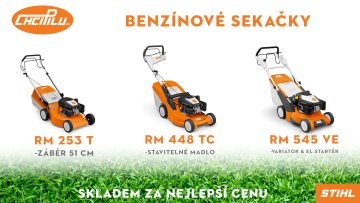 Benzínové sekačky STIHL skladem !