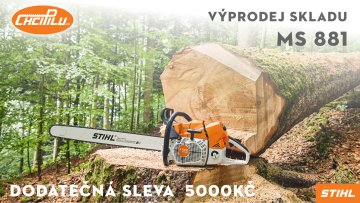 Výprodej skladu - STIHL MS 881 - dodatečná sleva 5000 Kč