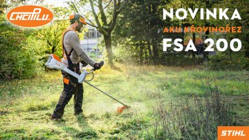 NOVINKA - Nejvýkonnější AKU křovinořez STIHL FSA 200