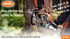 Profesionální motorové pily se systémem STIHL M-TRONIC - SKLADEM