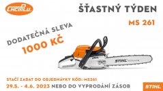 STIHL MS 261 - ŠŤASTNÝ TÝDEN na ChciPilu.cz