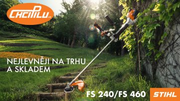 Křovinořezy STIHL FS 240 a STIHL FS 460 nejlevněji na trhu a skladem!