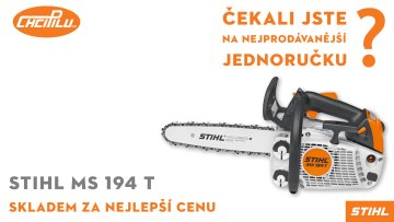 STIHL MS 194T - nejprodávanější jednoručka skladem