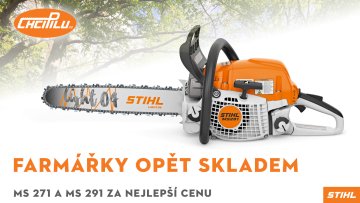 STIHL MS 271 a STIHL MS 291 skladem za nejlepší cenu
