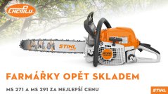 STIHL MS 271 a STIHL MS 291 skladem za nejlepší cenu