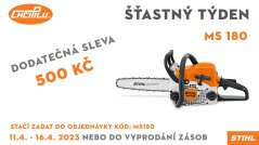 STIHL MS 180 - ŠŤASTNÝ TÝDEN na ChciPilu.cz