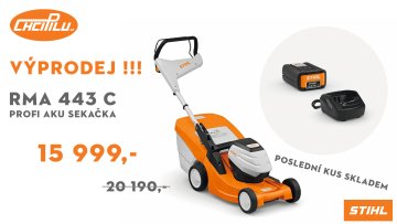 VÝPRODEJ: profi AKU sekačka STIHL RMA 443 C